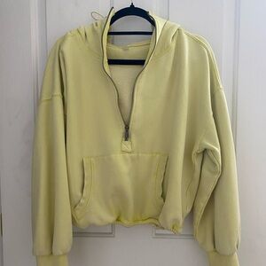 Free people zip hoodie